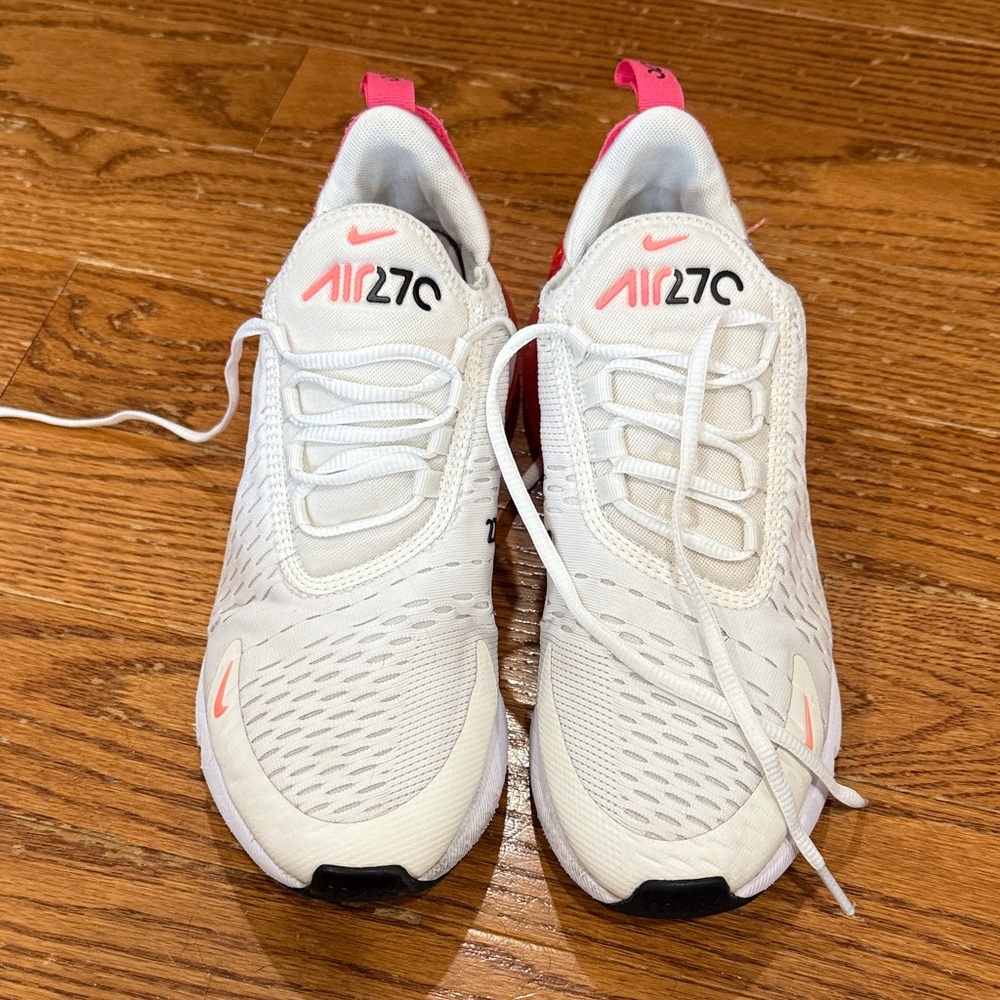 Nike Air 270 White with Pink Highlights